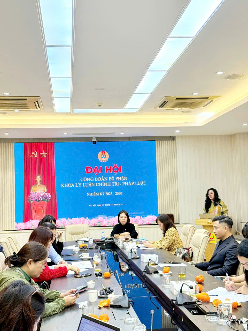 Đại hội Công đoàn bộ phận Khoa Lý luận Chính trị - Pháp luật nhiệm kỳ 2025 – 20230