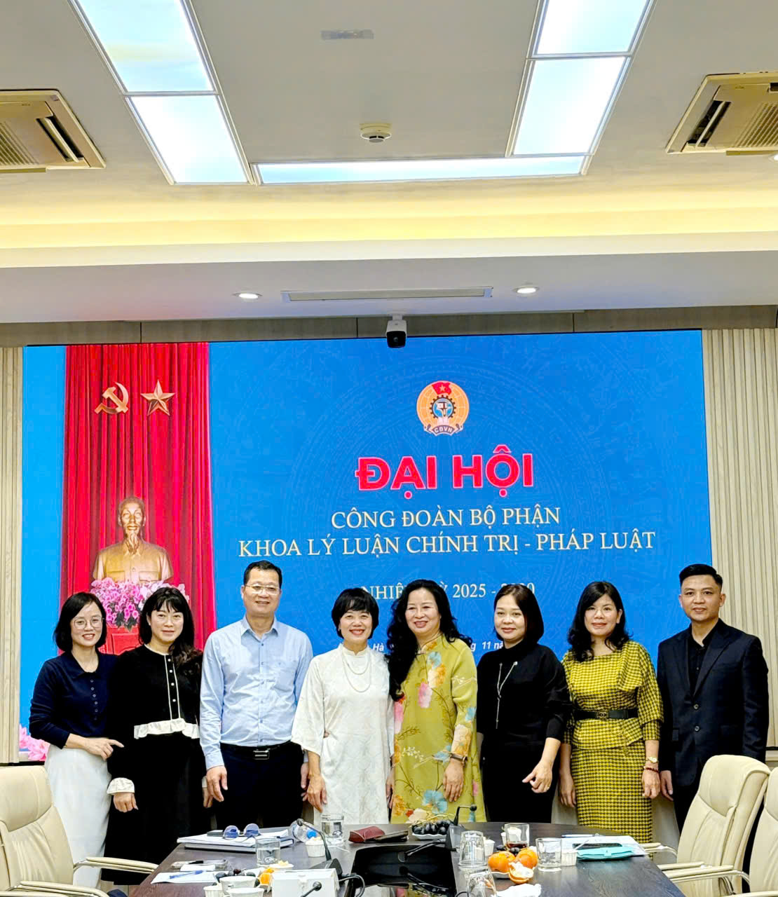 Đại hội Công đoàn bộ phận Khoa Lý luận Chính trị - Pháp luật nhiệm kỳ 2025 – 20230